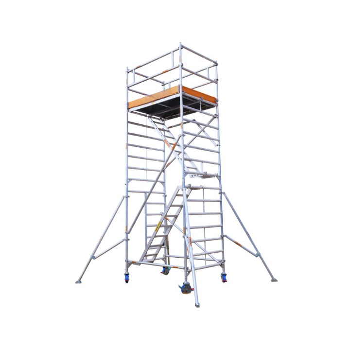 MSAFE 4.2 m Roller Mounted Stairway Type Scaffolding Tower 1800 x 1350 mm 200 kg/m2_0