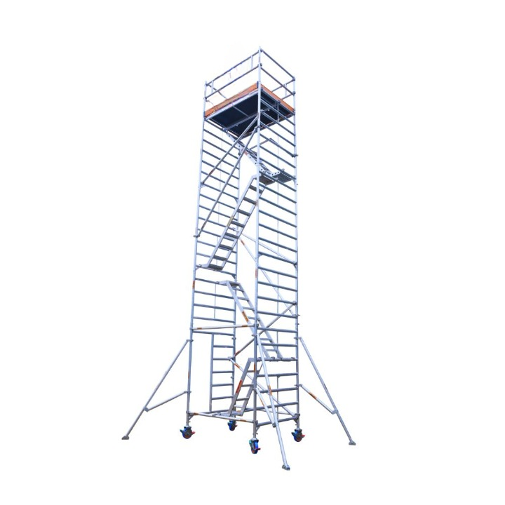 MSAFE 9.3 m Roller Mounted Stairway Type Scaffolding Tower 1800 x 1350 mm 200 kg/m2_0