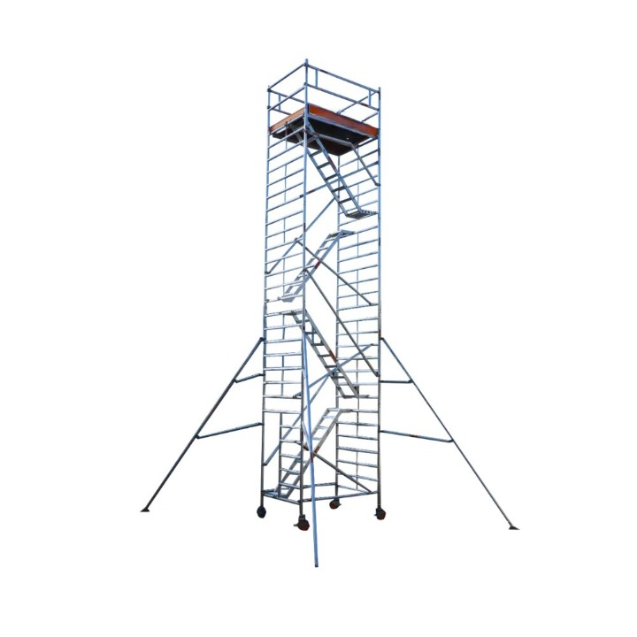 MSAFE 10.4 m Roller Mounted Stairway Type Scaffolding Tower 1800 x 1350 mm 200 kg/m2_0