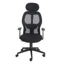 Durian Mesh Chair Black 595 x 670 x 1380 mm Two Pieces Injection Moulded Office Chairs_0