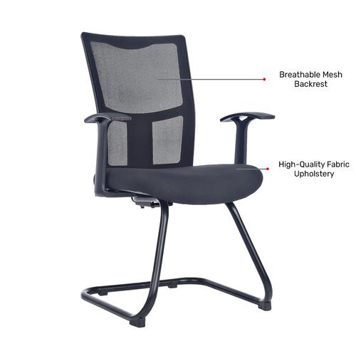 Durian Mesh Chair Black 700 x 700 x 955 mm Injection Moulded Frame Office Chairs_2