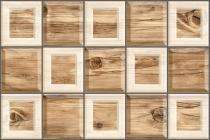 Orientbell Bathroom and Kitchen 300 x 450 mm Cream and Brown Glossy Ceramic Tile_0