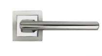 Godrej White Metal Rectangular Door Handles Satin Steel_0