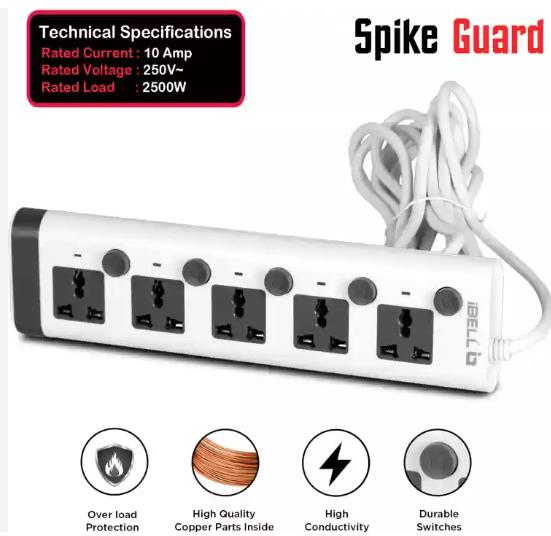 Power Strip 5 Socket Universal 5 m Extension Board_1