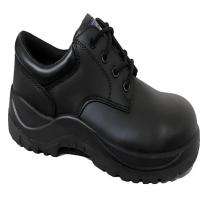 Real Leather Steel Toe Safety Shoes Black_0