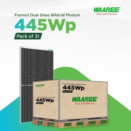 WAAREE Bi-31-445-2 445 W Mono PERC Bifacial Solar Panel_3
