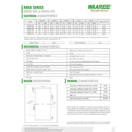 WAAREE WSMDi-405 405 W Mono PERC Solar Panel_4