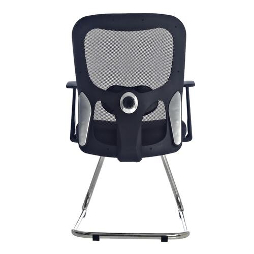Durian Fix Cantilever Black 580 x 580 x 950 mm Two Pieces Injection Moulded Office Chairs_1