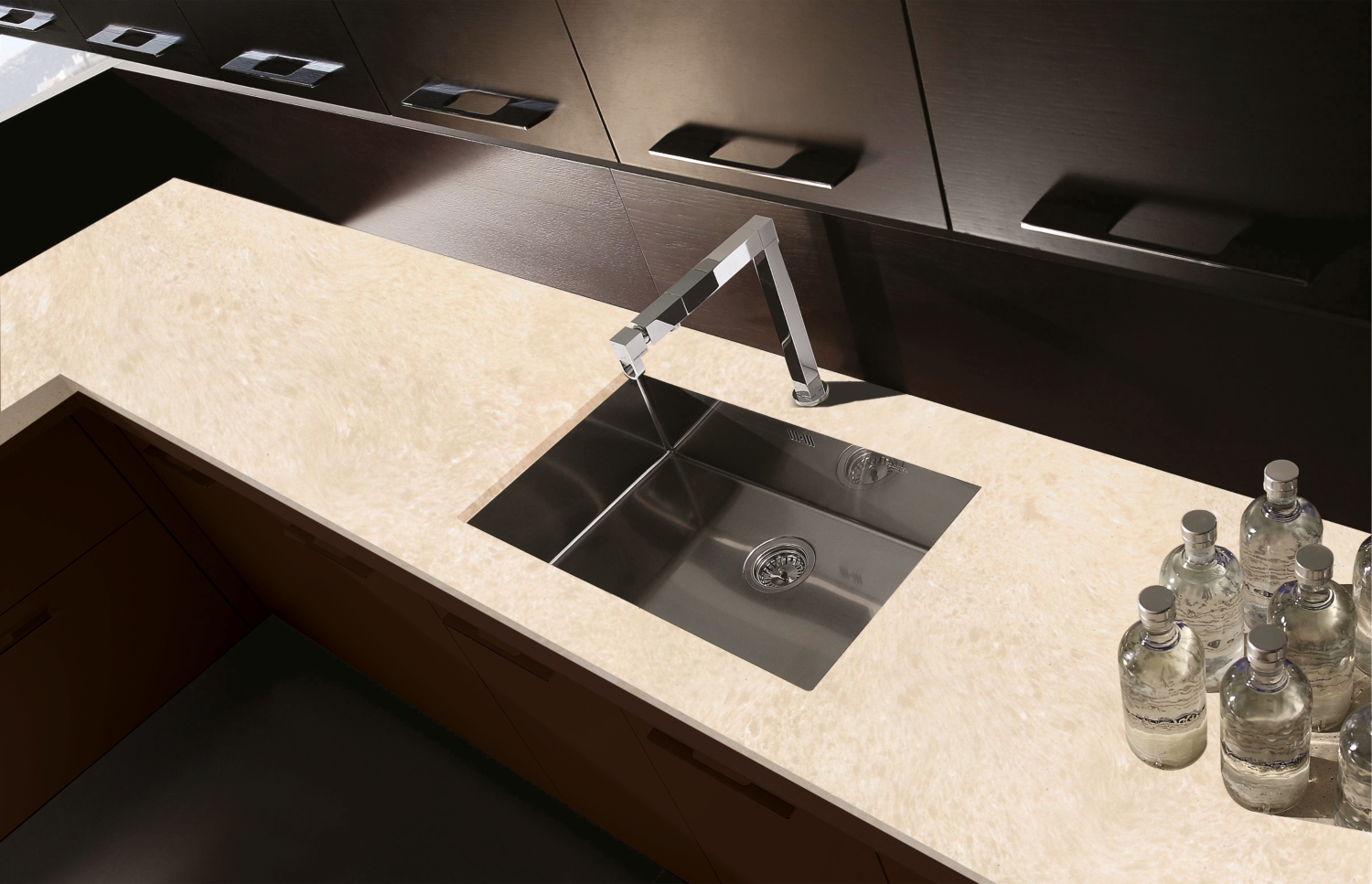 Camrola Impresso Series Adonis Glossy Finish 3475 x 1975 mm Quartz Stone Slab_1