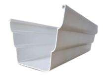 JSW Corrugated Square 3 m White UPVC Rain Gutter_0