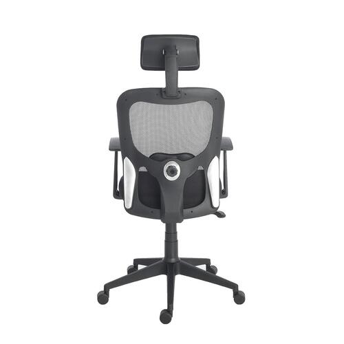 Durian Mesh Chair Black 640 x 480 x 1240 mm Two Pieces Injection Moulded Office Chairs_1