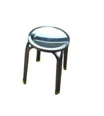 Stools Backless Stainless Steel Silver_0