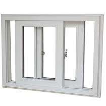 Reshaan Sliding 2 Track 2 Panel White uPVC Window 4 x 4 ft_0