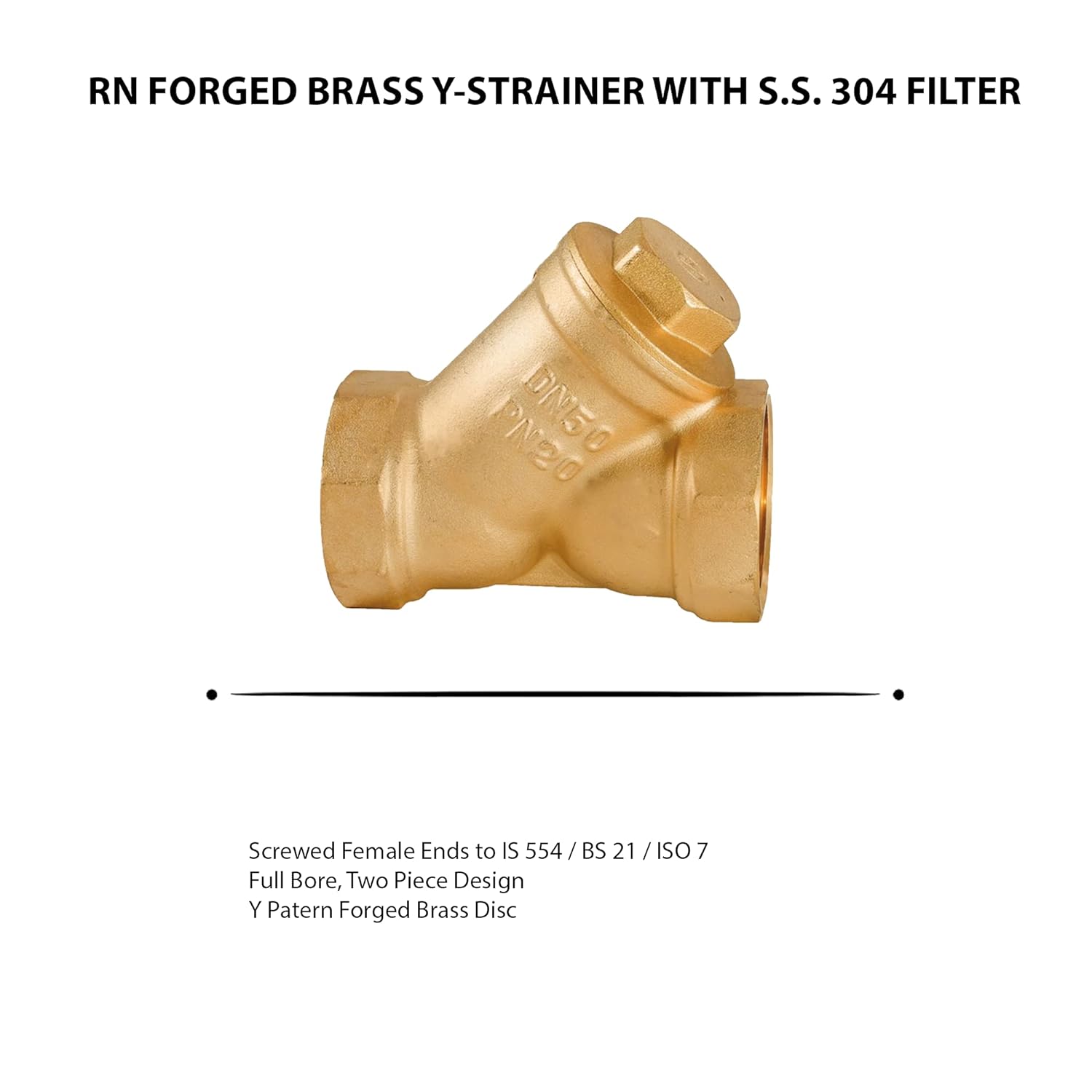R.N. Brass Y Strainers 15mm Female Threaded _2300Y_3