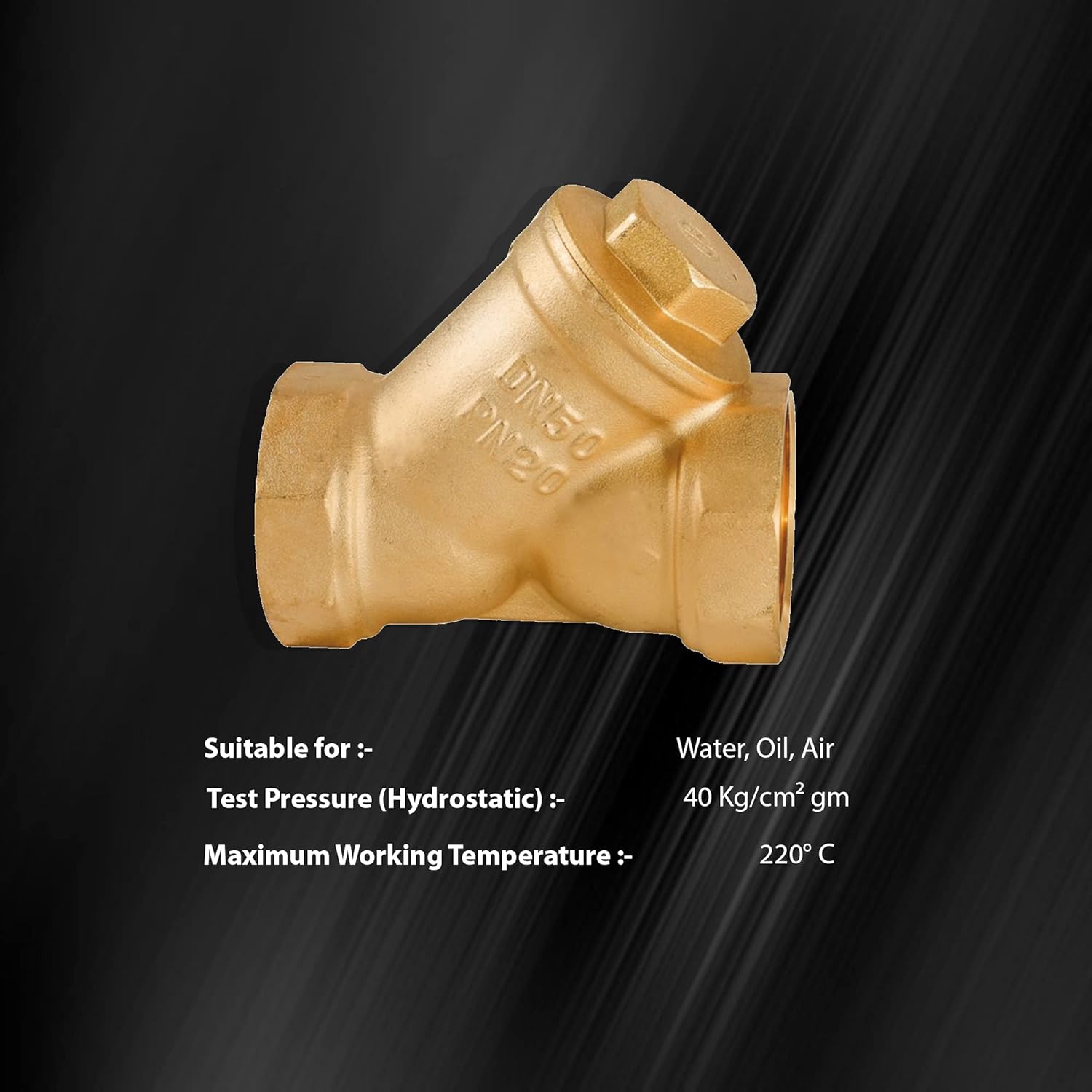 R.N. Brass Y Strainers 50mm Female Threaded _2300Y_2