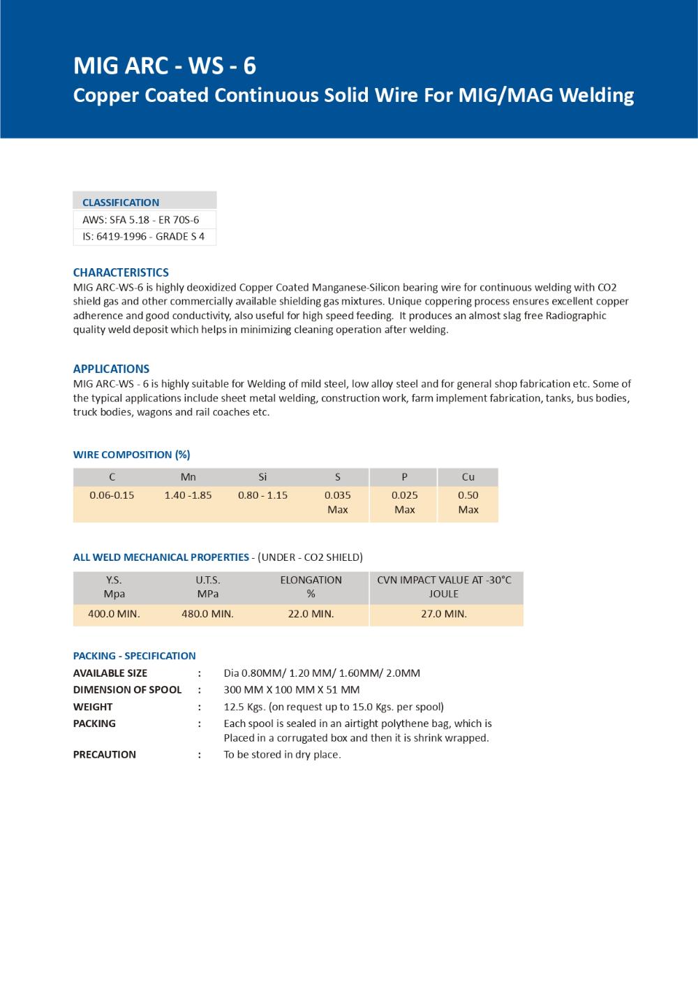 D&H India ER 70S-6 1.2 mm MIG Wire 15 kg_3
