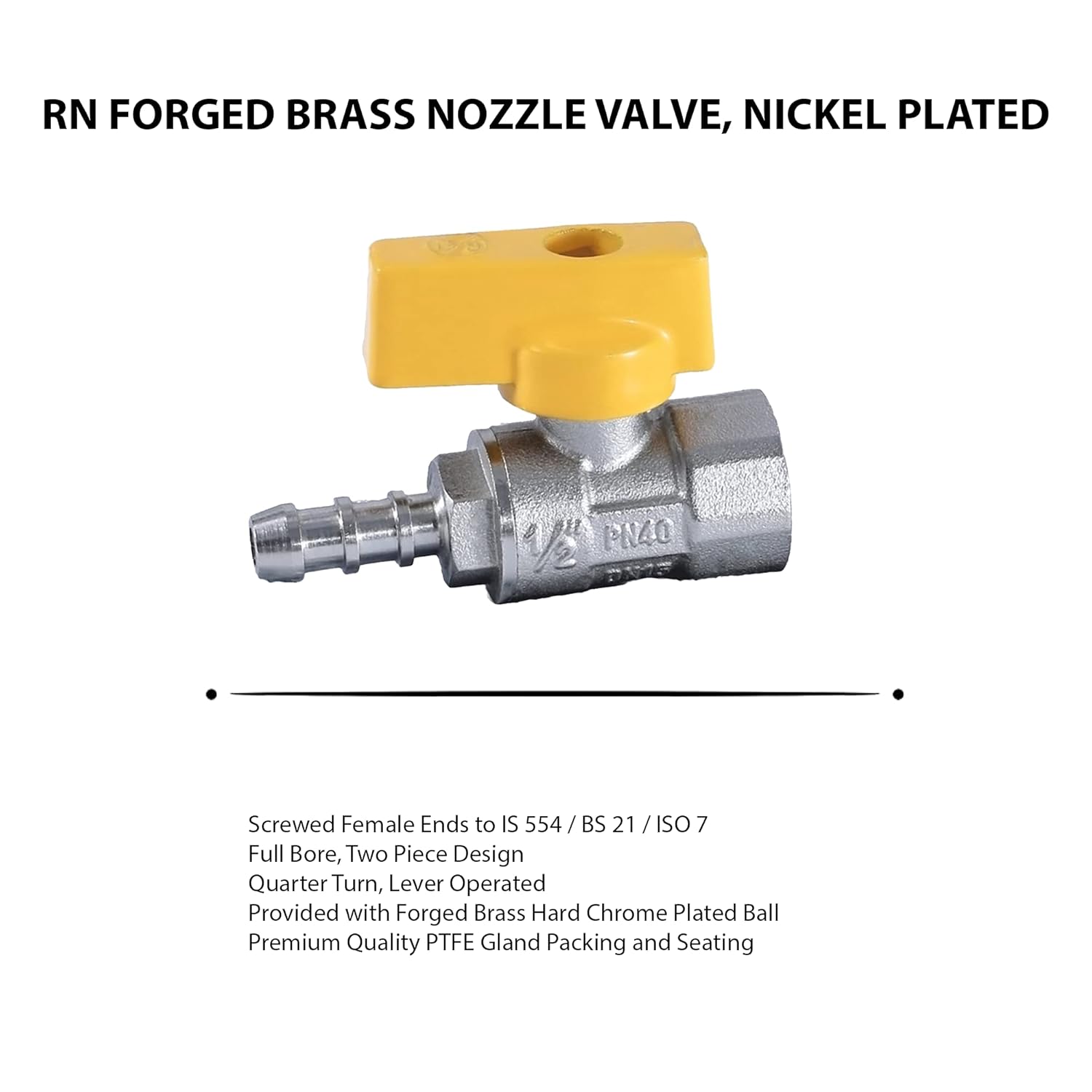 RN 10 mm Nozzle Brass Ball Valves Female Threaded 1400G_3