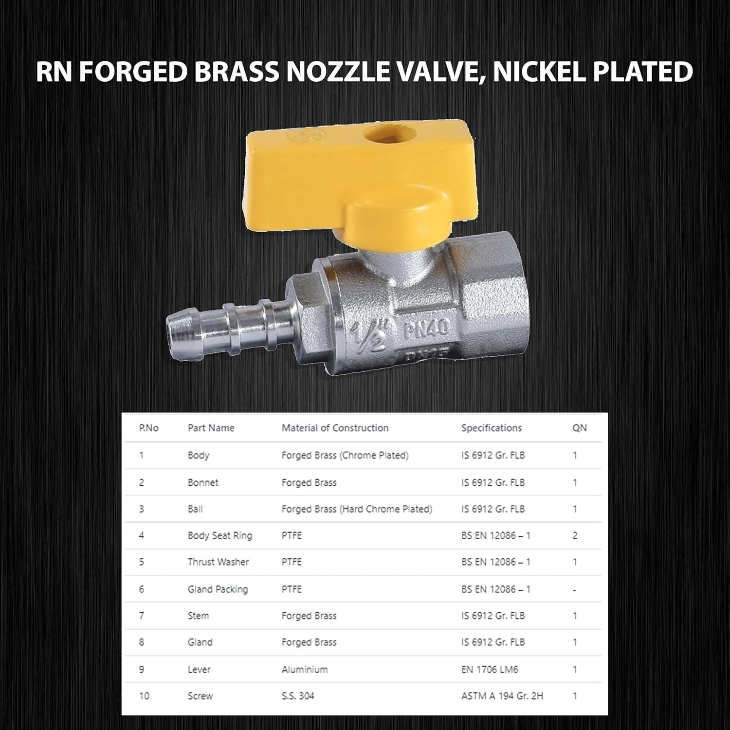 RN 10 mm Nozzle Brass Ball Valves Female Threaded 1400G_4
