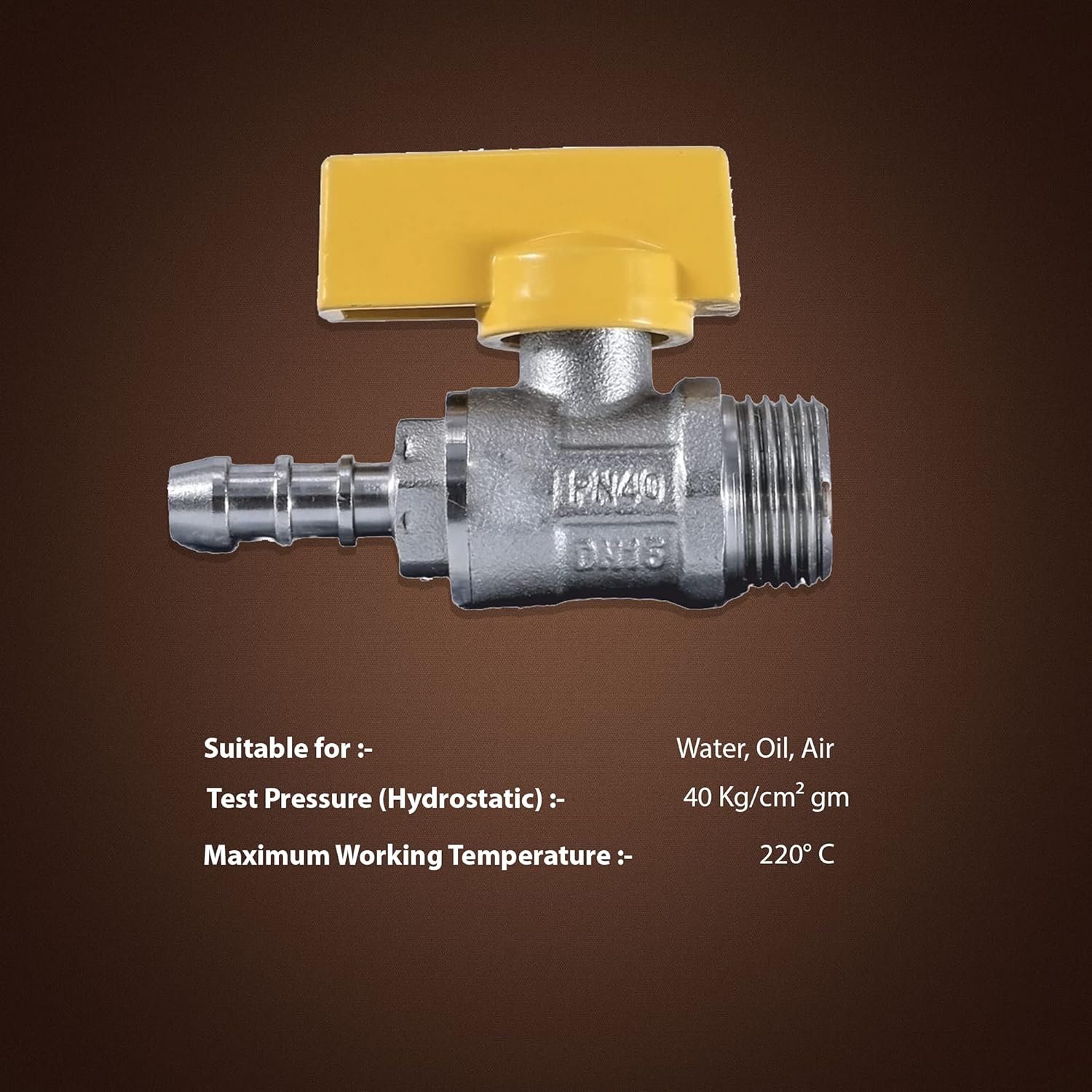 RN 10 mm Nozzle Brass Ball Valves Male Threaded 1450G_2