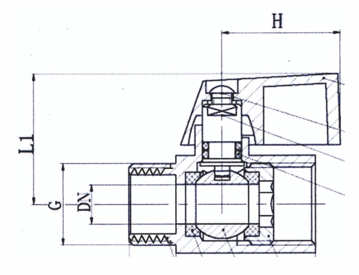 RN 8 mm Mini Brass Ball Valves Male x Female 2200M_3