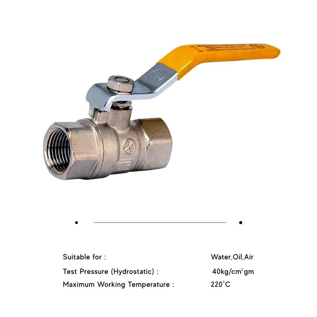 RN 15 mm Steam Brass Ball Valves Female Threaded 1780_1