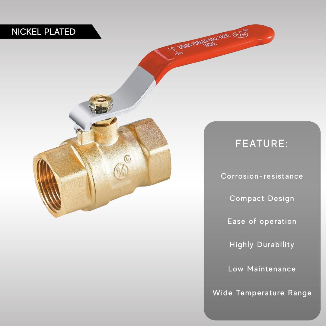 RN 8 mm Manual Brass Ball Valves Female Threaded 1710_3