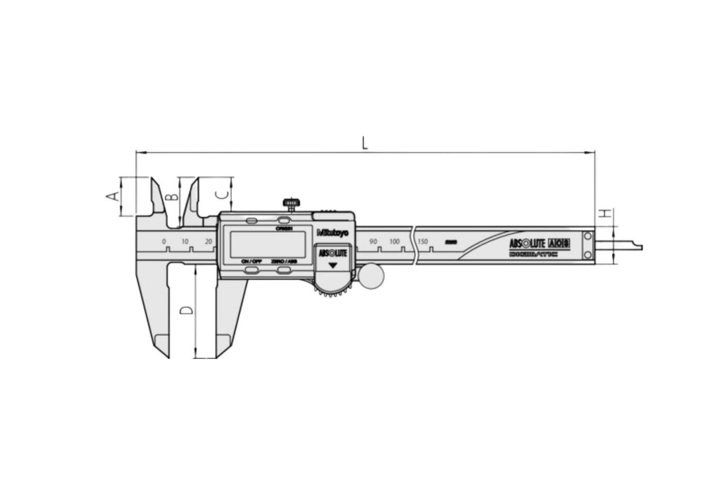 Mitutoyo Digital Vernier Caliper 0 - 100 mm_1