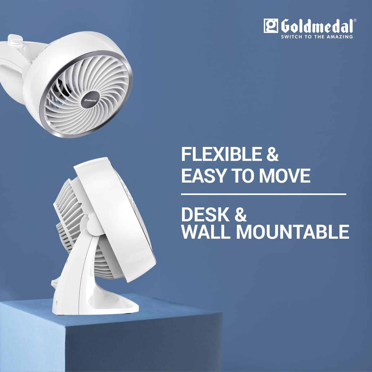 Goldmedal I Fresh 230 mm 3 Blades White Table Fan_3