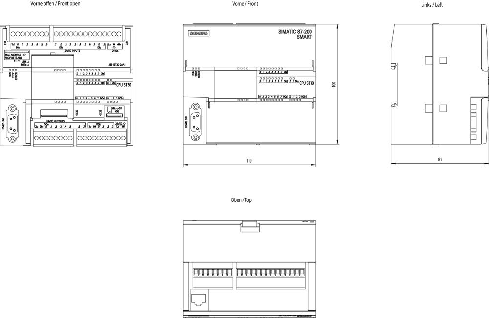 SIEMENS Programmable Logic Controller 6ES72881ST300AA1 24V_1