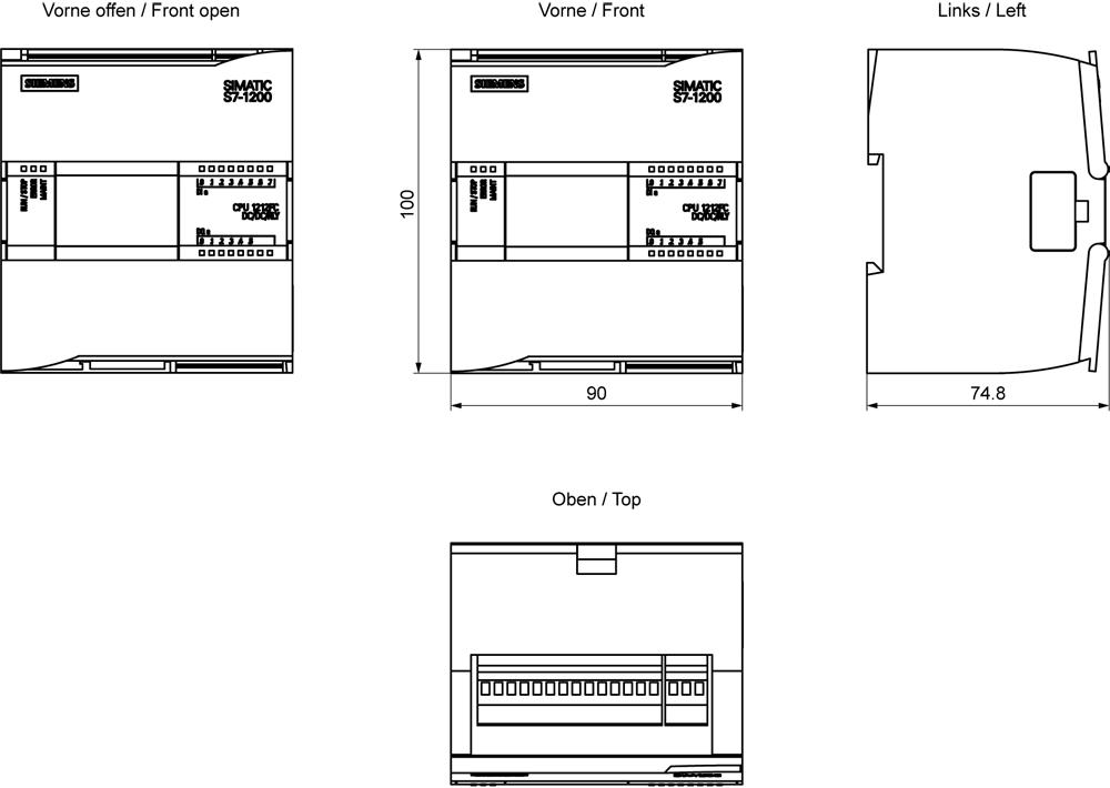 SIEMENS Programmable Logic Controller 6ES72121HF400XB0 24V_2