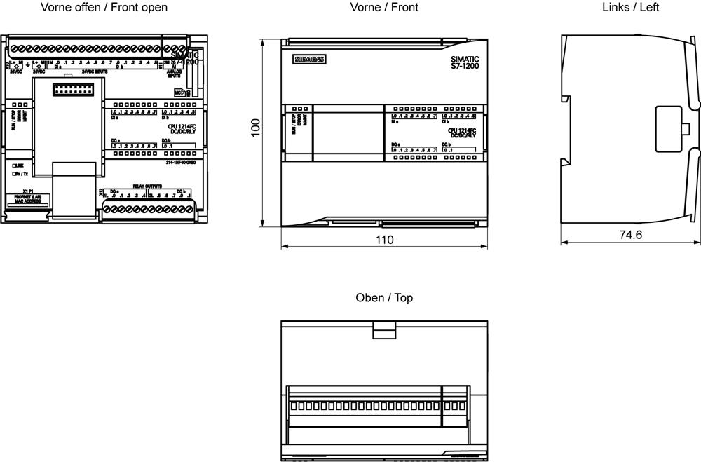 SIEMENS Programmable Logic Controller 6ES72141HF400XB0 24V_1
