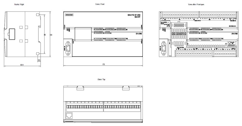 SIEMENS Programmable Logic Controller 6ES72881CR600AA0 85 V to 264V_1