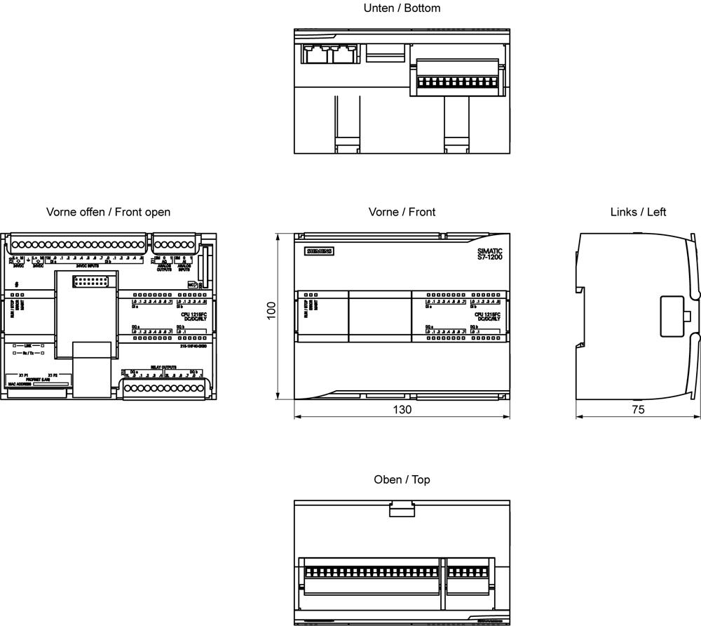 SIEMENS Programmable Logic Controller 6ES72151HF400XB0 24V_1