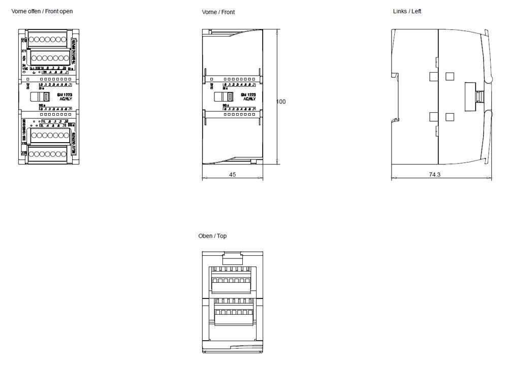 SIEMENS Programmable Logic Controller 6ES72231QH320XB0 24V_2