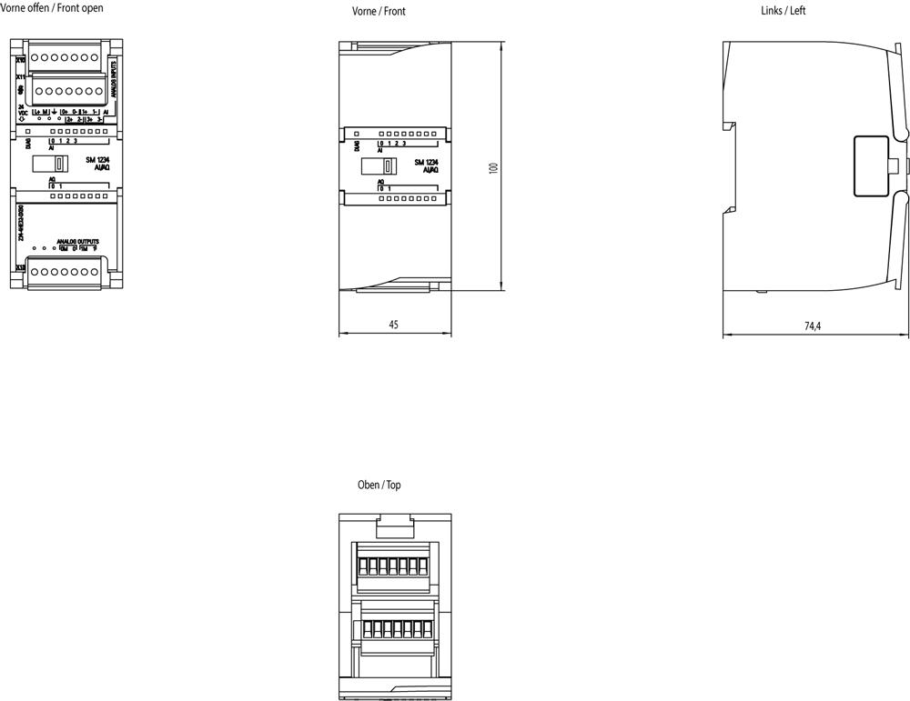 SIEMENS Programmable Logic Controller 6ES72344HE320XB0 24V_1