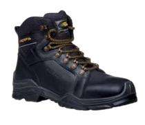PERF Fighter High S3 HRO SRC Leather Steel Toe Safety Shoes Black_0
