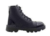 PERF W1 Buff Breathable Leather Steel Toe Safety Shoes Black_0