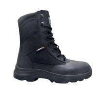 PERF Falcon Buff Breathable Leather Steel Toe Safety Shoes Black_0