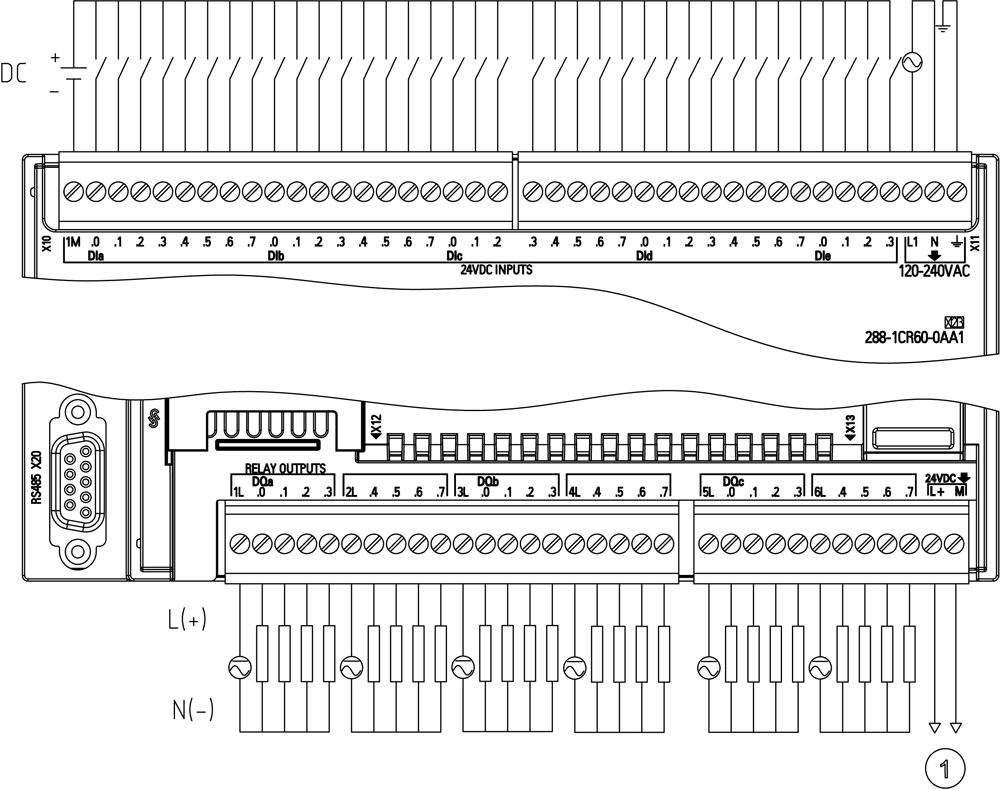 SIEMENS Programmable Logic Controller 6ES72881CR200AA1 85 to 264 V_2