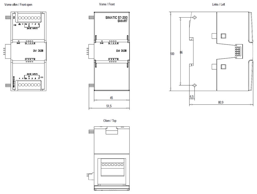 SIEMENS Programmable Logic Controller 6ES72882DE080AA0 24 V_1