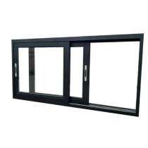 PRIME Sliding 2 Track 2 Panel Matt Black uPVC Window 4 x 4 ft_0
