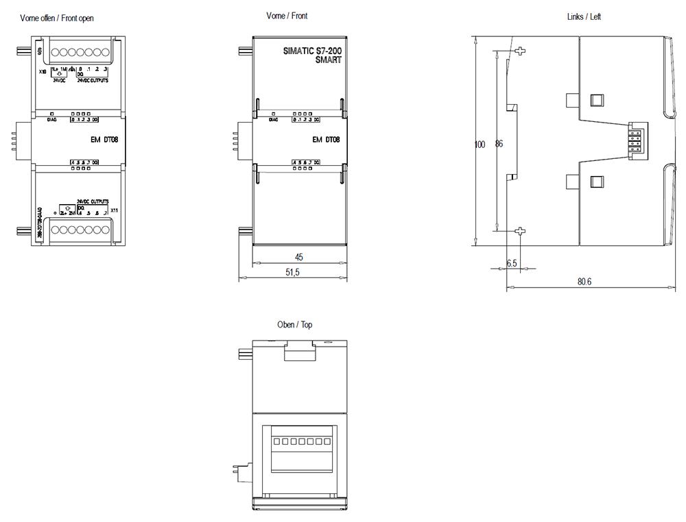SIEMENS Programmable Logic Controller 6ES72882DT080AA0 24 V_2
