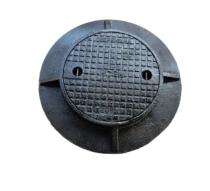 DSC Chamber Manhole Cover Cast Iron Black Bitumen Painted 560 mm_0