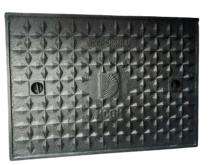 DSC Chamber Manhole Cover Cast Iron Black Bitumen Painted 450 x 600 mm_0