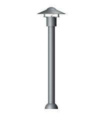 K-LITE Corvus Hybrid Decorative Aluminium Alloy Bollard_0