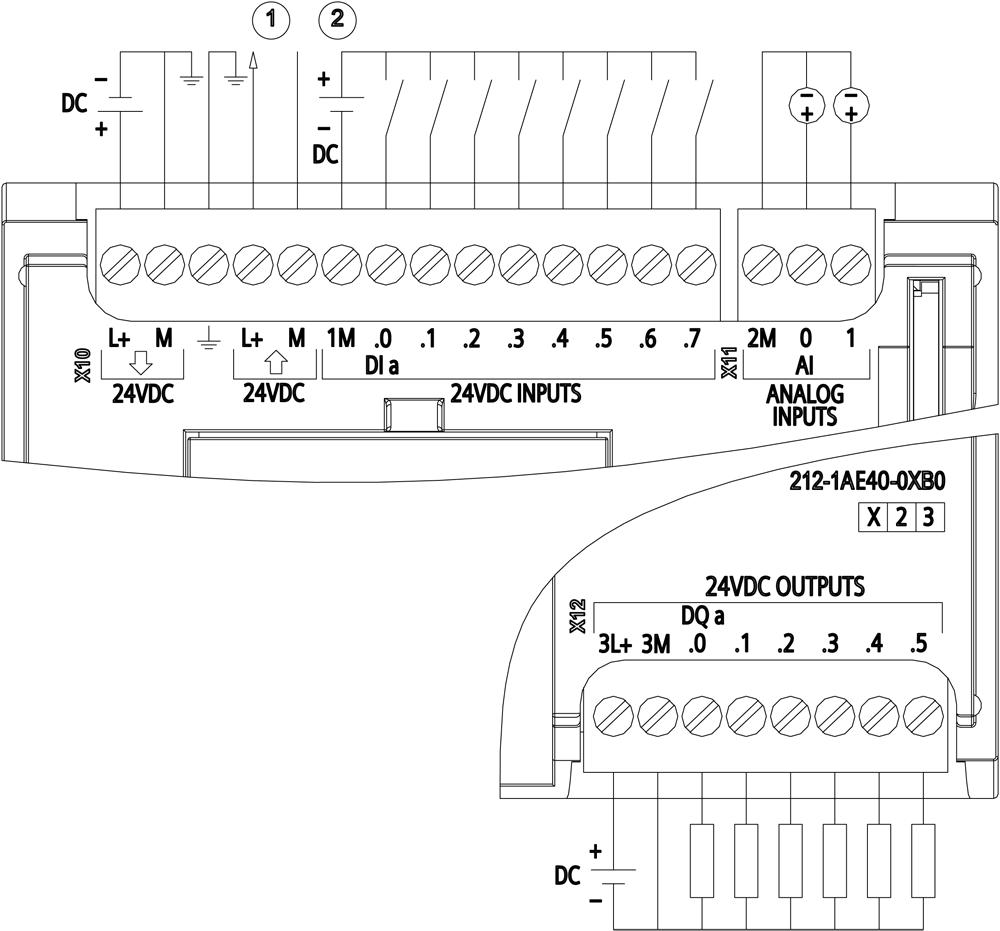 SIEMENS Programmable Logic Controller 6ES72121AE400XB0 24V_2