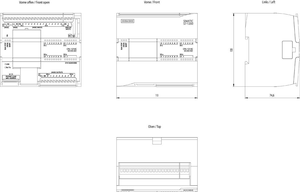 SIEMENS Programmable Logic Controller 6ES72141AG400XB0 24V_1