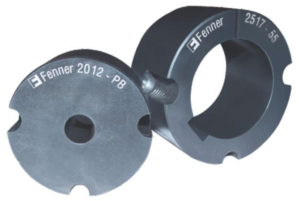 JK Fenner 75 mm Taper lock Belt Pulleys Dual Duty 60 mm_1