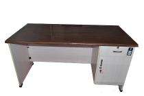 Western Interio Computer Office Tables Brown and White Wooden_0