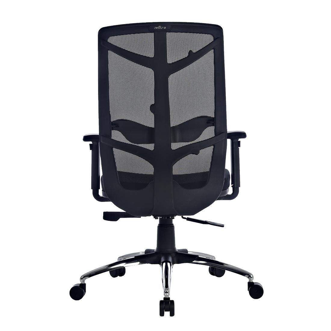 Durian Mesh Chair Black 610 x 660 x 1130 mm Two Pieces Injection Moulded Office Chairs_1